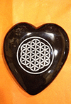 OBSIDIANA CORAZON GRANDE FLOR DE LA VIDA
