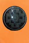OBSIDIANA CIRCULAR PEQUE�A YANTRA PULIDO