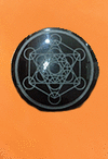 OBSIDIANA CIRCULAR PEQUE�A METATRON PULIDO